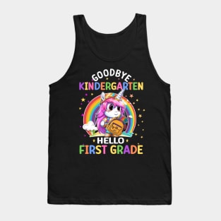 Graduation Bye Kindergarten Hello 1st Grade Back to School Tank Top